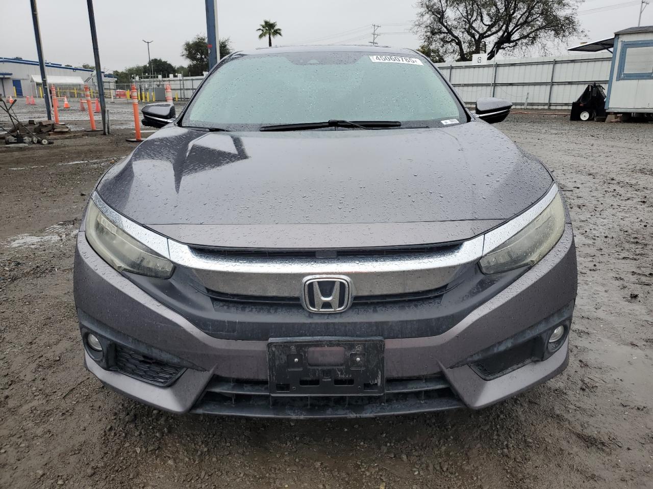 2016 Honda Civic VIN 19XFC1F96GE220449 Copart auction photo, rear end damage thumbnail 5