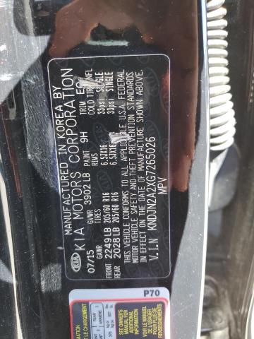 2016 KIA Soul VIN KNDJN2A2XG7265026 Copart auction photo, vandalism / minor dent/scratches damage thumbnail 12