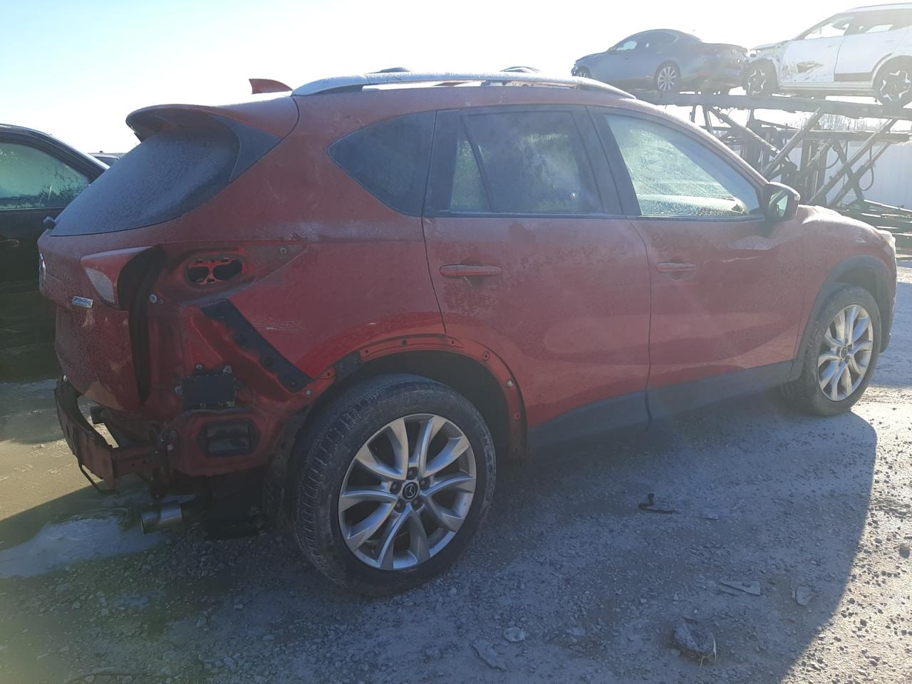 2015 Mazda CX-5 VIN JM3KE4DY2F0467471 Copart auction photo, rear end damage thumbnail 3