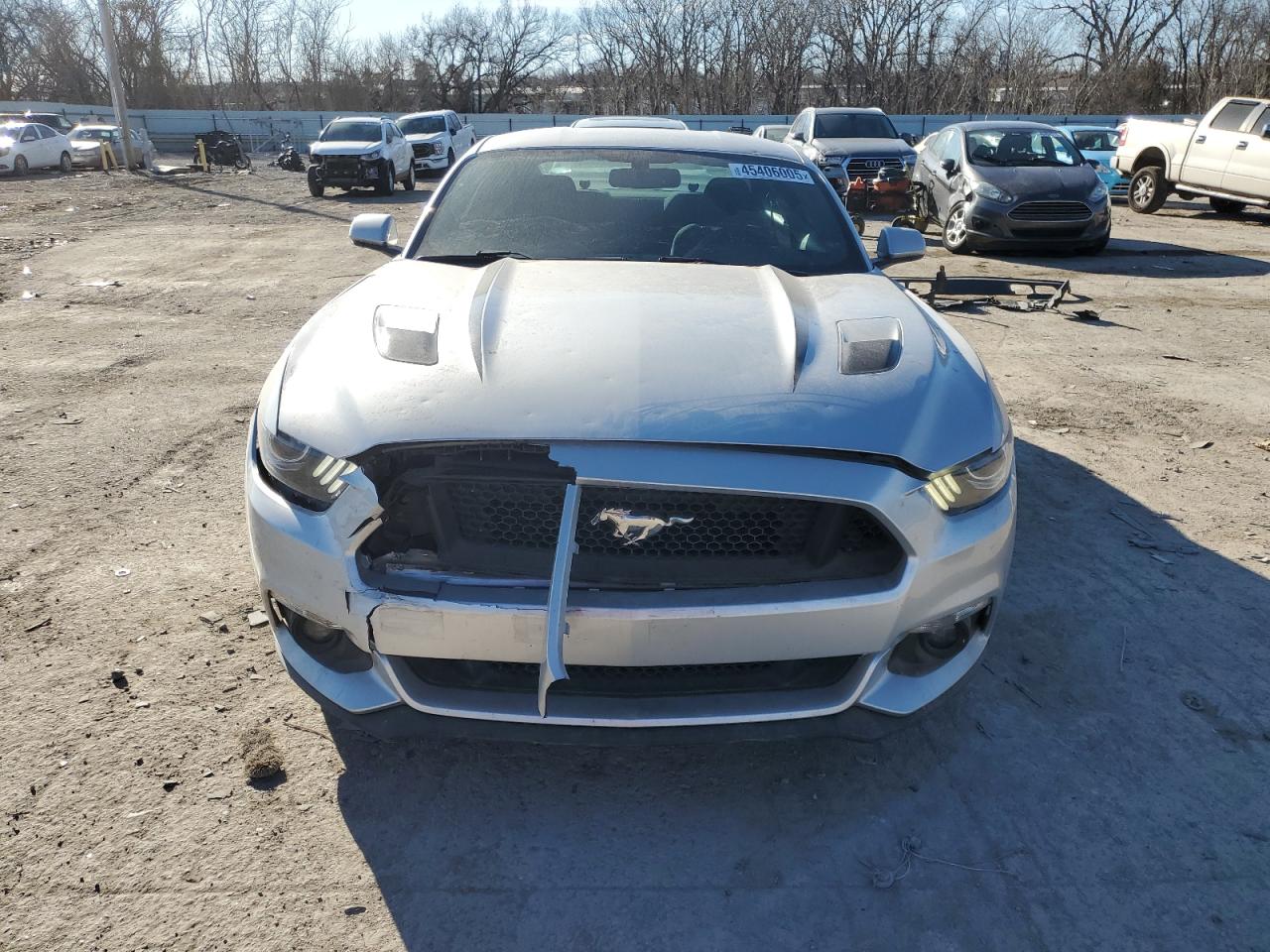 2017 Ford Mustang VIN 1FA6P8CF0H5316796 Copart auction photo, front end / hail damage thumbnail 5