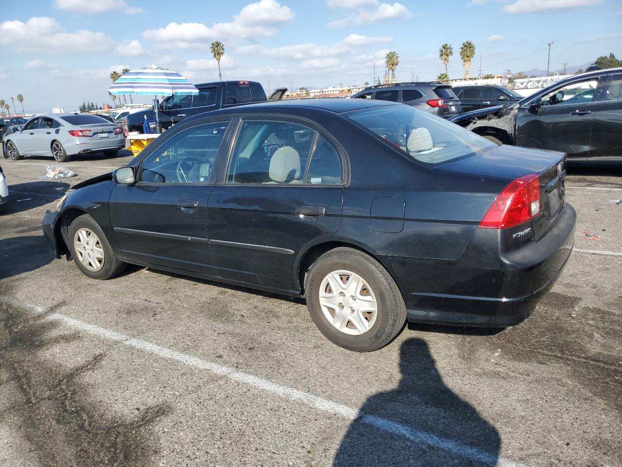 2005 Honda Civic VIN 1HGES16365L018095 Copart auction photo, front end / rear end damage thumbnail 2