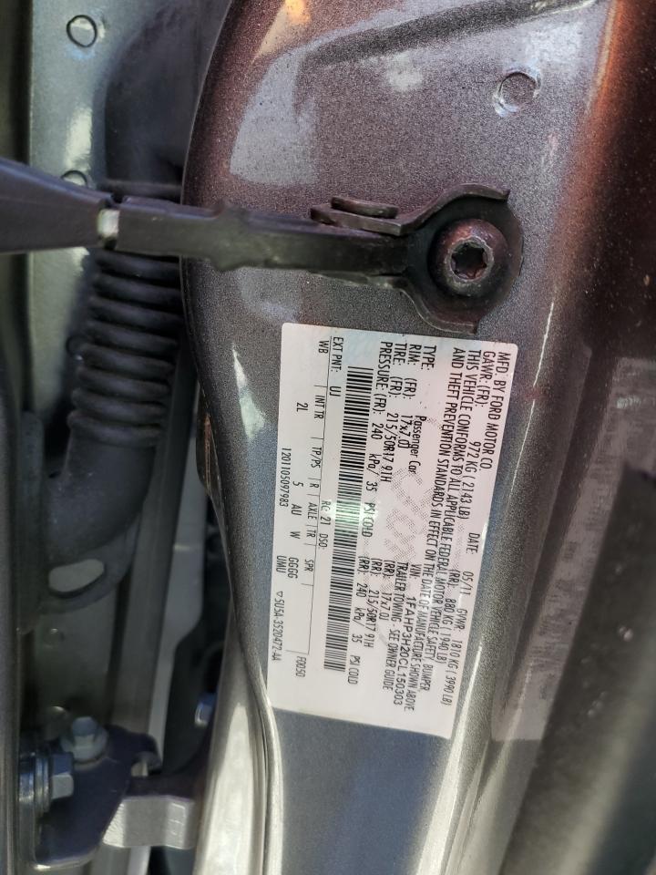 2012 Ford Focus VIN 1FAHP3H20CL150303 Copart auction photo, front end damage thumbnail 12