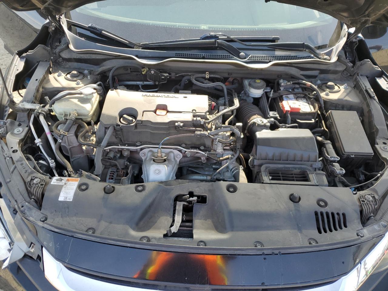 2017 Honda Civic VIN 2HGFC2F76HH573866 Copart auction photo, front end / side damage thumbnail 13