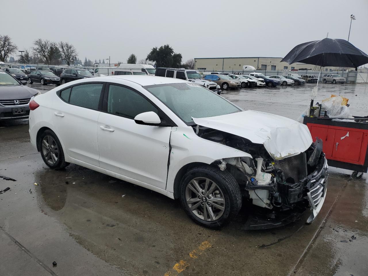 2018 Hyundai Elantra VIN 5NPD84LF8JH220637 Copart auction photo, front end damage thumbnail 4