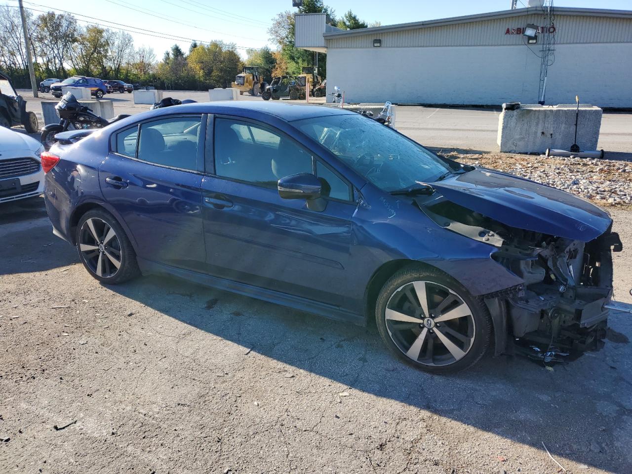 2017 Subaru Impreza VIN 4S3GKAK61H3605123 Copart auction photo, all over damage thumbnail 4