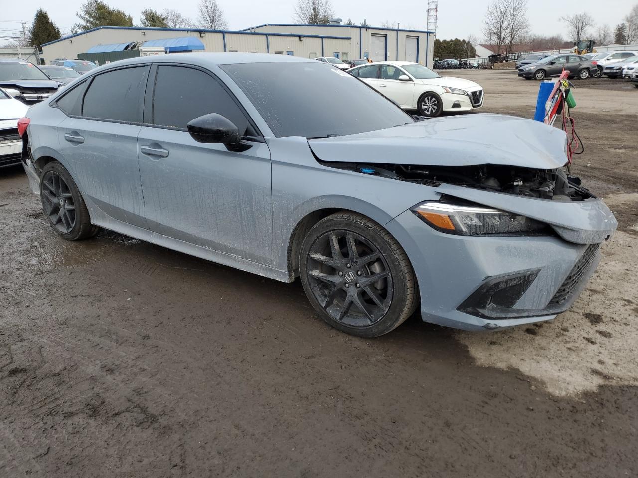 2022 Honda Civic VIN 2HGFE2F5XNH608266 Copart auction photo, front end / rear end damage thumbnail 4