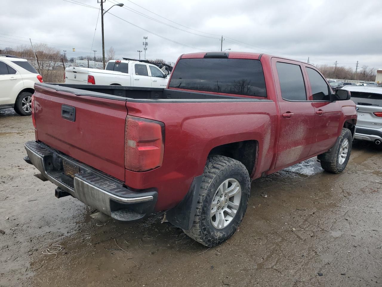 2018 Chevrolet Silverado VIN 3GCUKREC0JG364449 Copart auction photo, hail / minor dent/scratches damage thumbnail 3