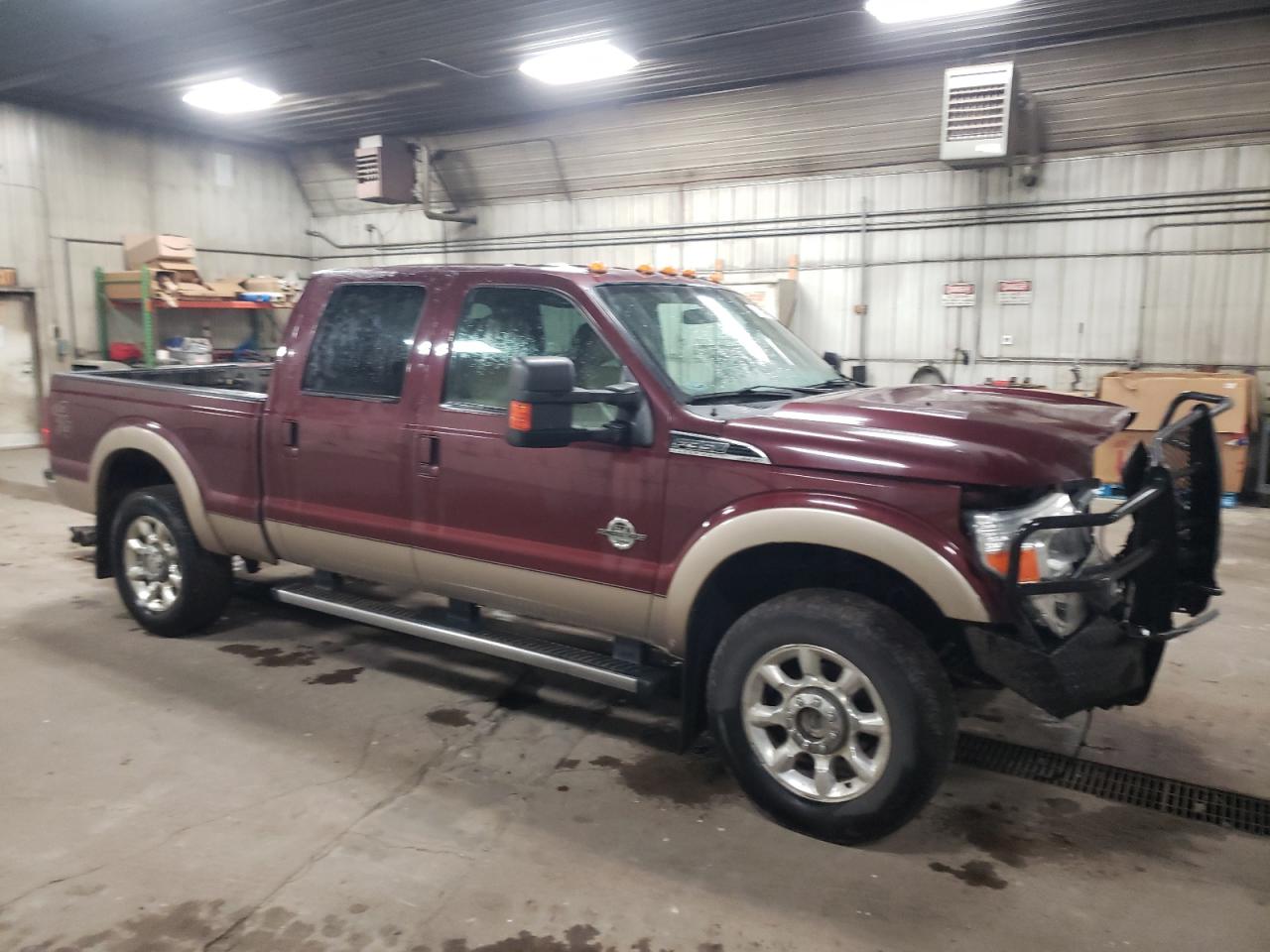 2011 Ford F350 VIN 1FT8W3BT4BEA67880 Copart auction photo, front end / rear end damage thumbnail 4