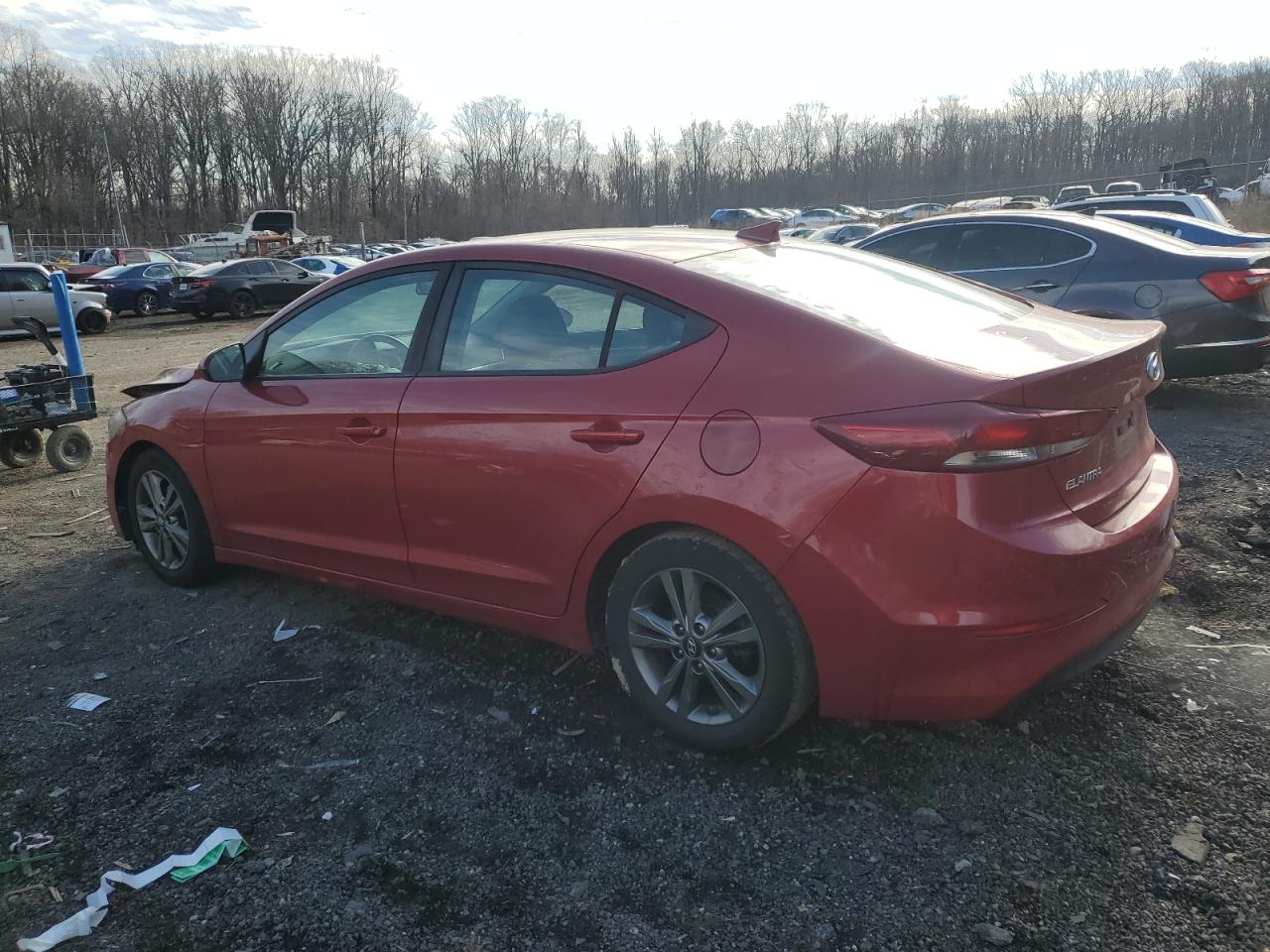 2018 Hyundai Elantra VIN 5NPD84LF1JH301608 Copart auction photo, front end damage thumbnail 2