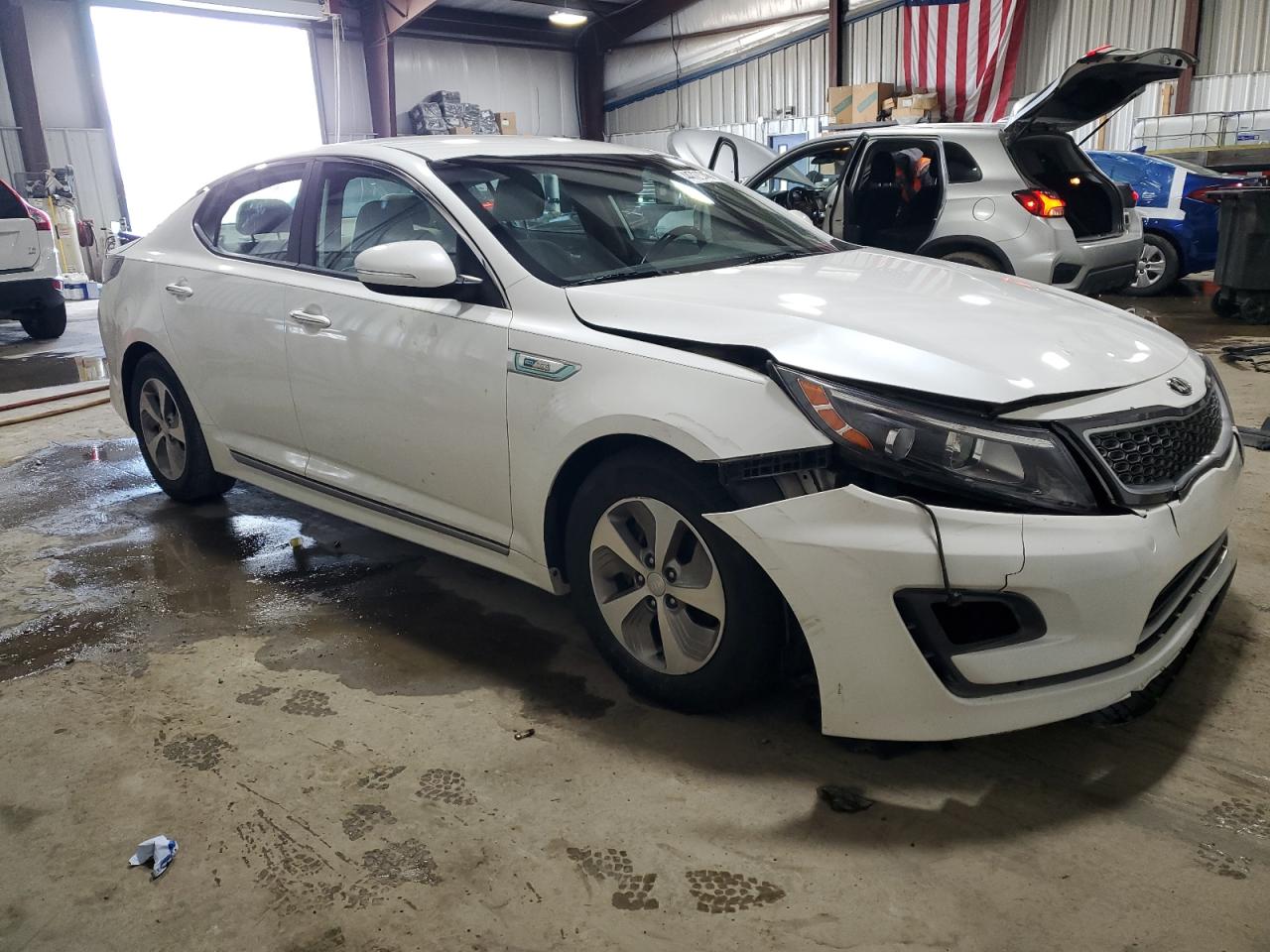 2015 KIA Optima VIN KNAGM4ADXF5082419 Copart auction photo, front end damage thumbnail 4