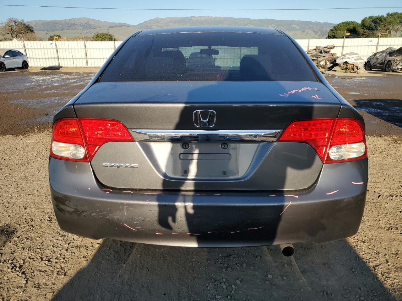 2010 Honda Civic VIN 2HGFA1F38AH579932 Copart auction photo, front end / side damage thumbnail 6