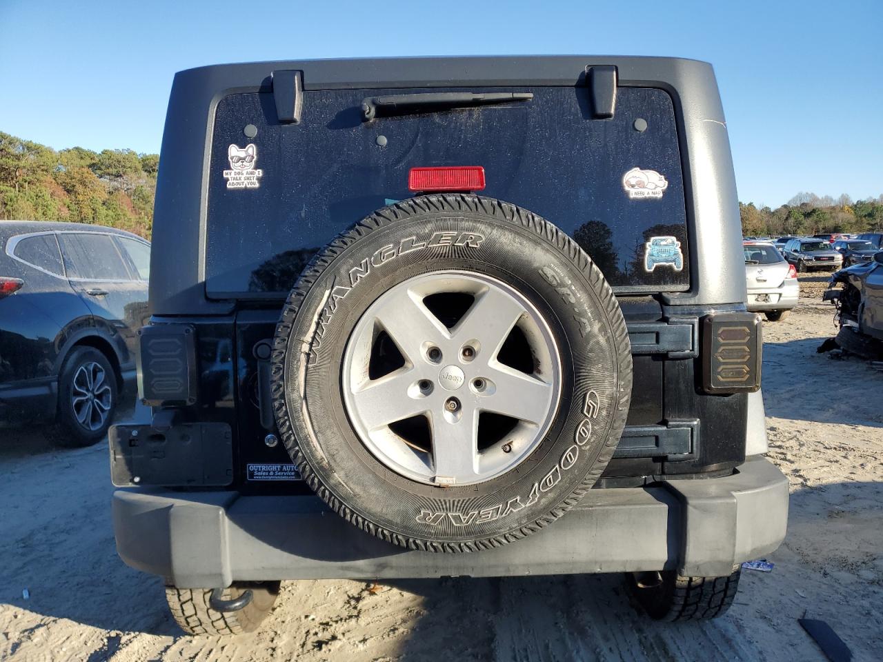 2013 Jeep Wrangler VIN 1C4AJWAG7DL661349 Copart auction photo, front end damage thumbnail 6