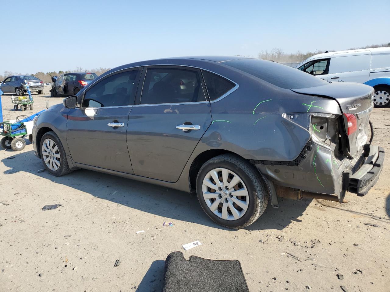 2019 Nissan Sentra VIN 3N1AB7AP3KY409186 Copart auction photo, rear end damage thumbnail 2
