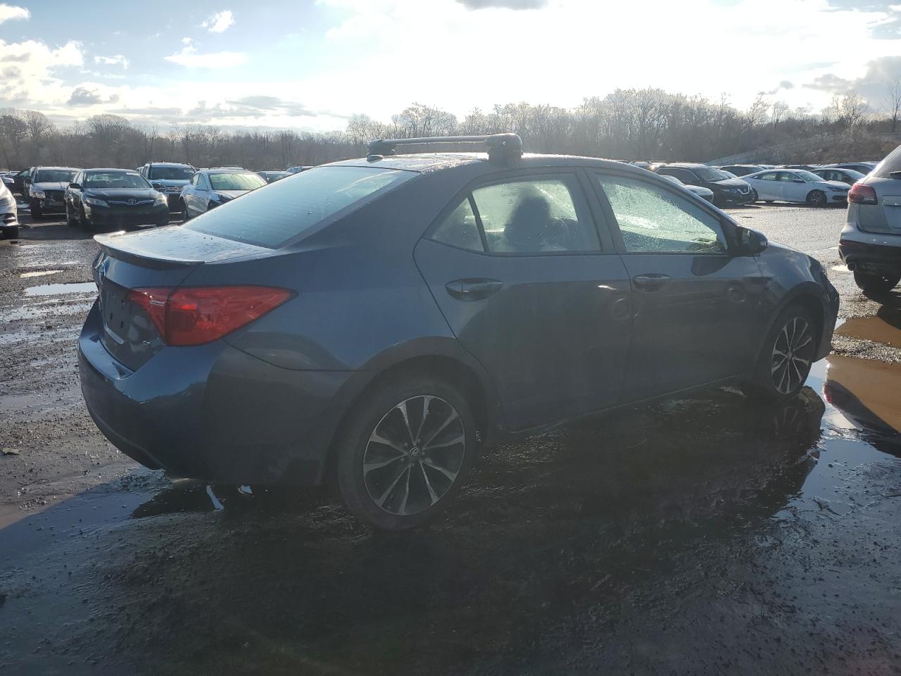 2017 Toyota Corolla VIN 5YFBURHE1HP647591 Copart auction photo, side / top/roof damage thumbnail 3
