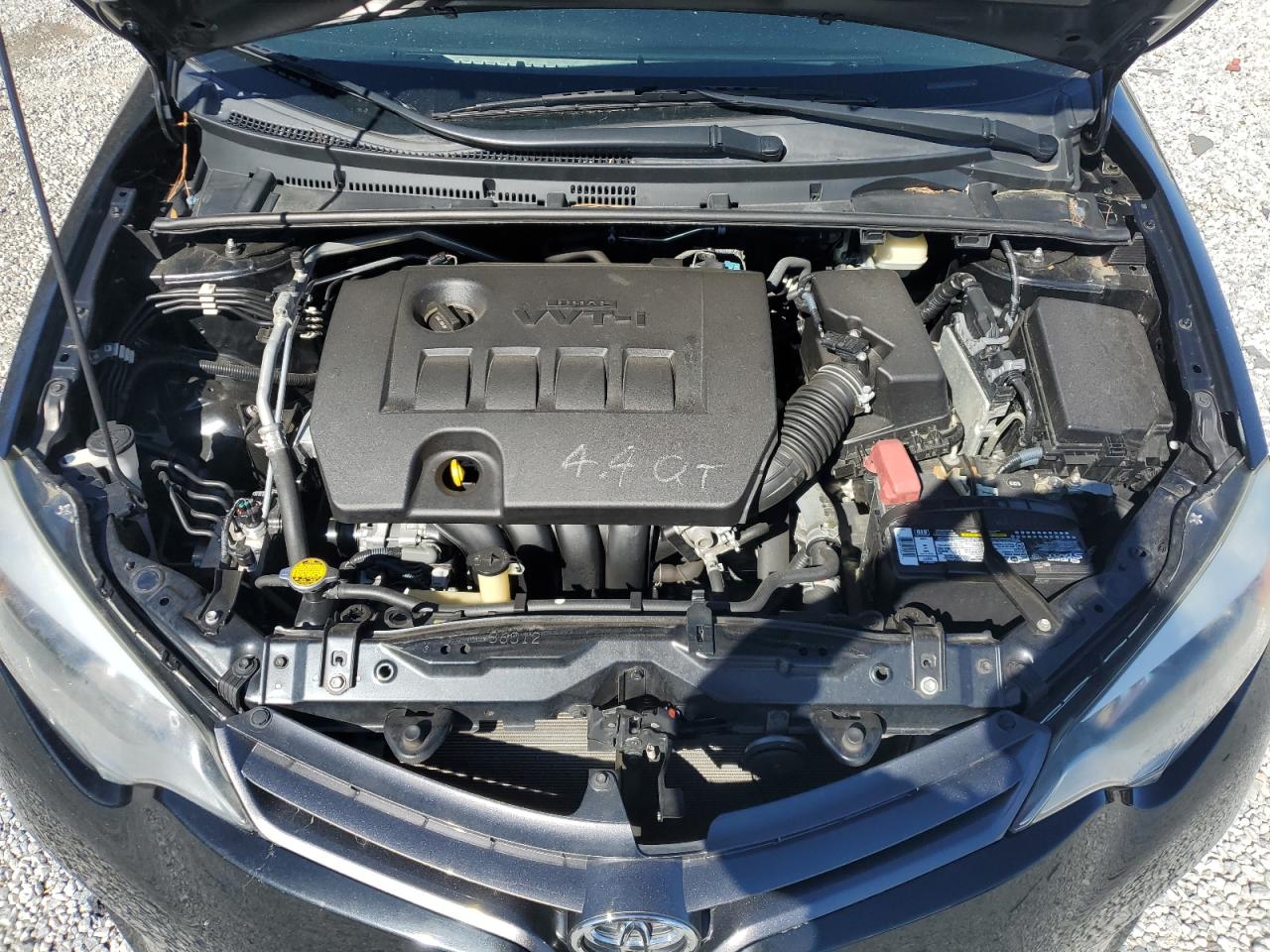 2016 Toyota Corolla VIN 2T1BURHE0GC705365 Copart auction photo, side / rear end damage thumbnail 11