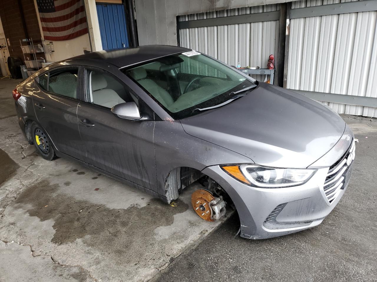 2018 Hyundai Elantra VIN 5NPD84LF5JH319819 Copart auction photo, vandalism / front end damage thumbnail 4