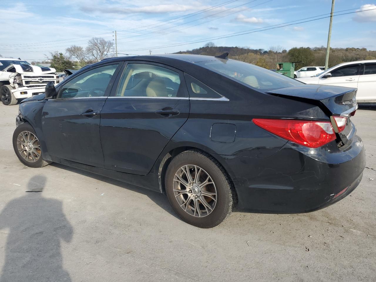 2011 Hyundai Sonata VIN 5NPEB4AC7BH198436 Copart auction photo, front end / rear end damage thumbnail 2