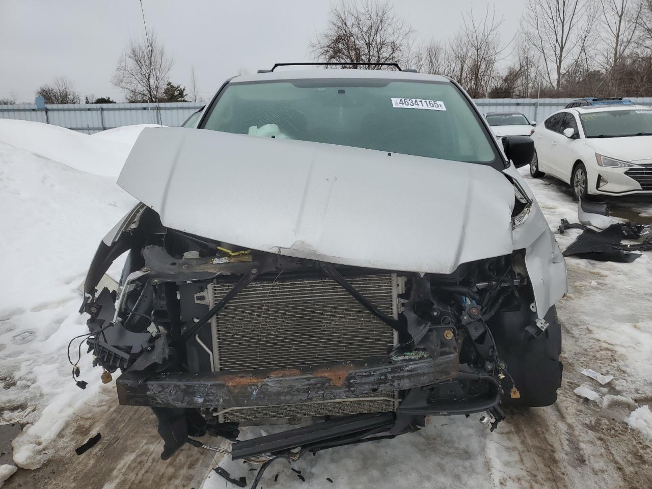 2012 Dodge Caravan VIN 2C4RDGBG9CR316943 Copart auction photo, front end / side damage thumbnail 5
