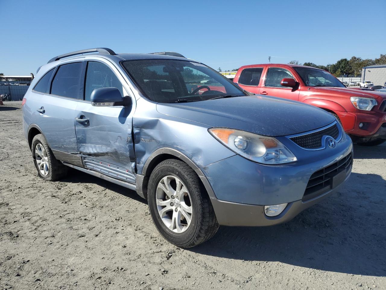 2010 Hyundai Veracruz VIN KM8NU4CC9AU108811 Copart auction photo, front end / side damage thumbnail 4