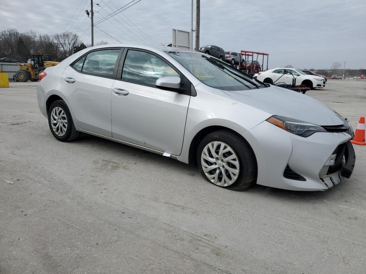 2017 Toyota Corolla VIN 2T1BURHE3HC904458 Copart auction photo, side / front end damage thumbnail 4