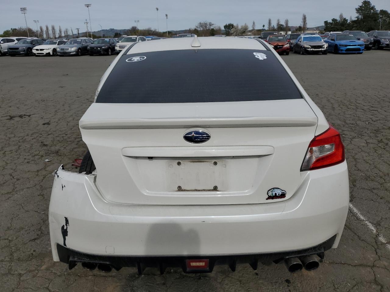 2019 Subaru WRX VIN JF1VA1A66K9805436 Copart auction photo, rear end / side damage thumbnail 6