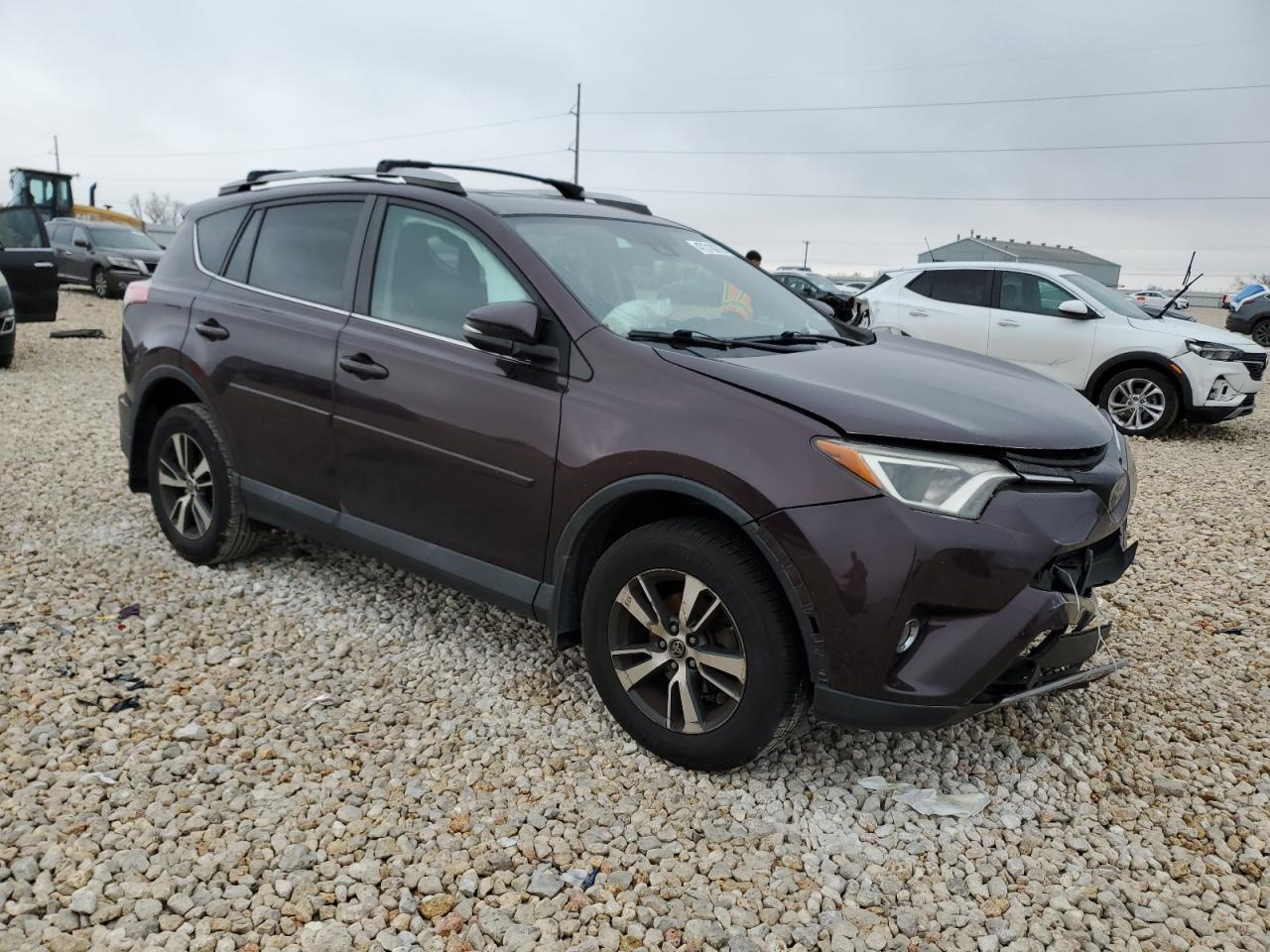 2018 Toyota RAV 4 VIN 2T3WFREV6JW422711 Copart auction photo, front end damage thumbnail 4