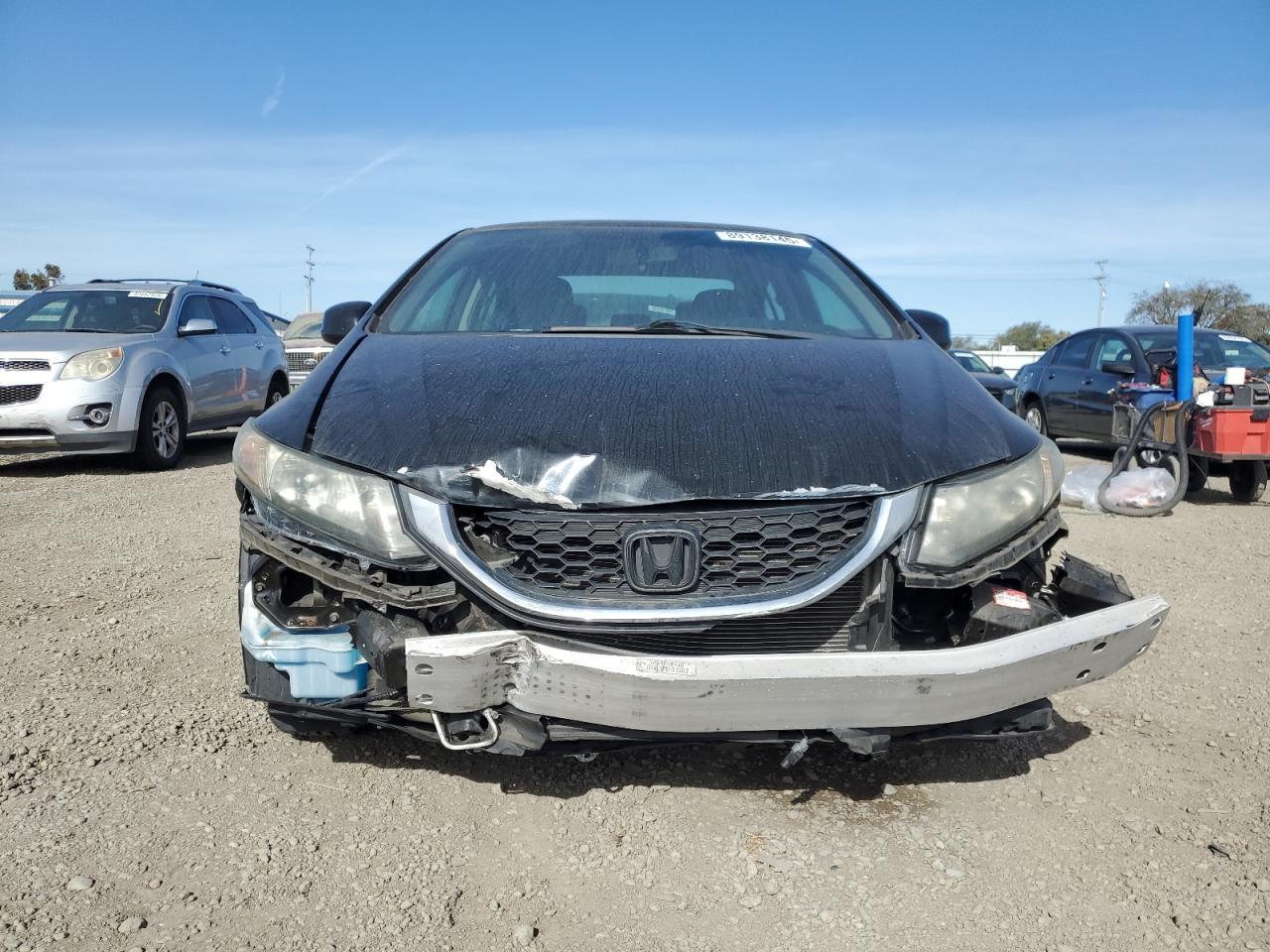 2013 Honda Civic VIN 19XFB2F54DE274527 Copart auction photo, front end damage thumbnail 5