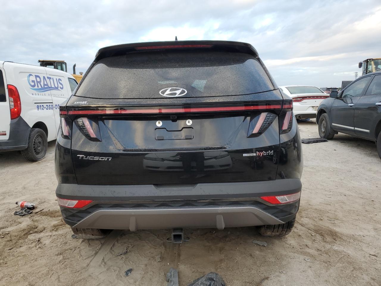 2023 Hyundai Tucson VIN KM8JECA19PU126175 Copart auction photo, side / front end damage thumbnail 6