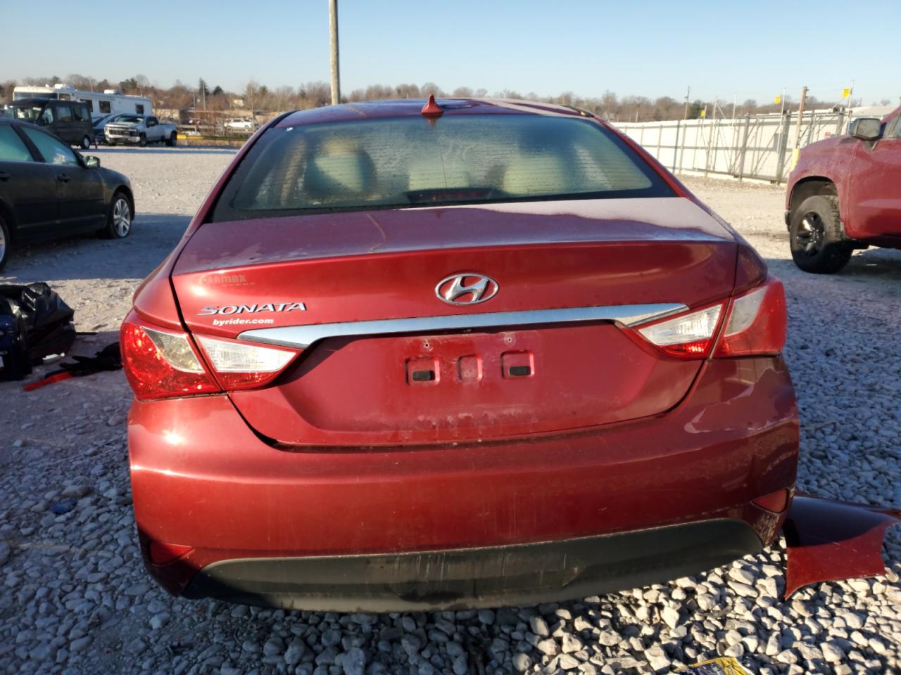 2014 Hyundai Sonata VIN 5NPEB4AC9EH882439 Copart auction photo, rollover damage thumbnail 6