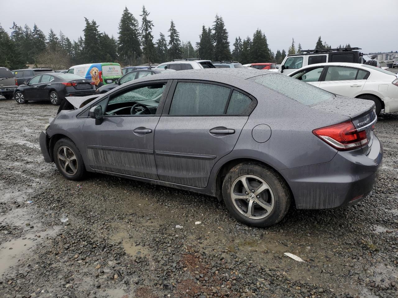 2015 Honda Civic VIN 2HGFB2F72FH534742 Copart auction photo, front end damage thumbnail 2