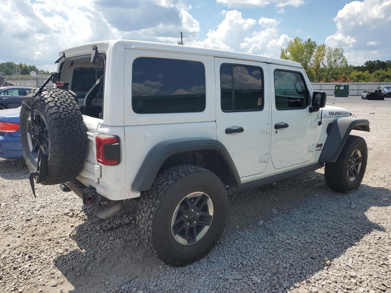 2018 Jeep Wrangler VIN 1C4HJXFN0JW148109 Copart auction photo, rear end damage thumbnail 3