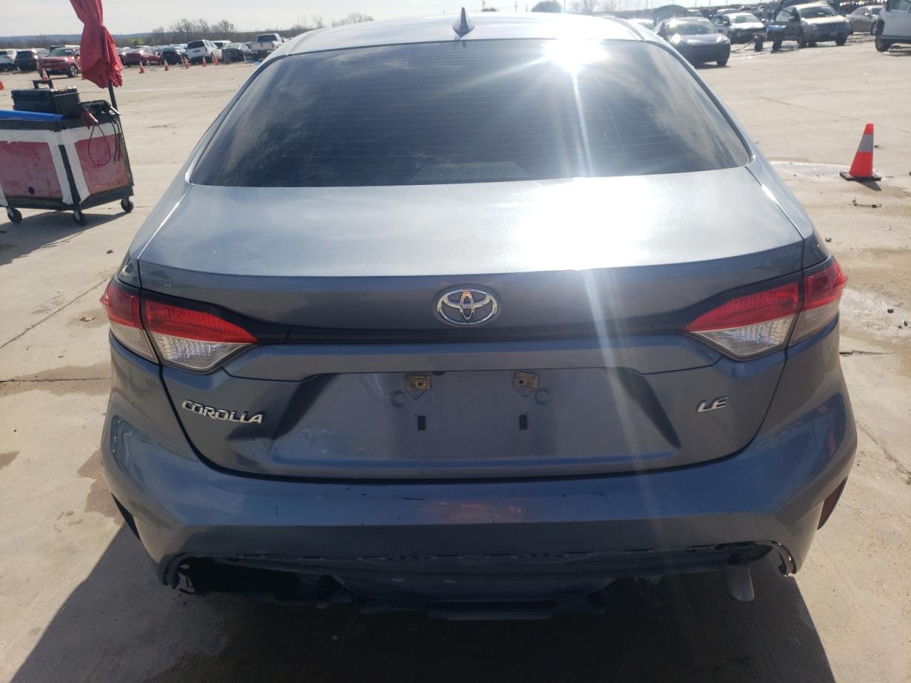 2020 Toyota Corolla VIN JTDEPRAE6LJ072447 Copart auction photo, front end / rear end damage thumbnail 6