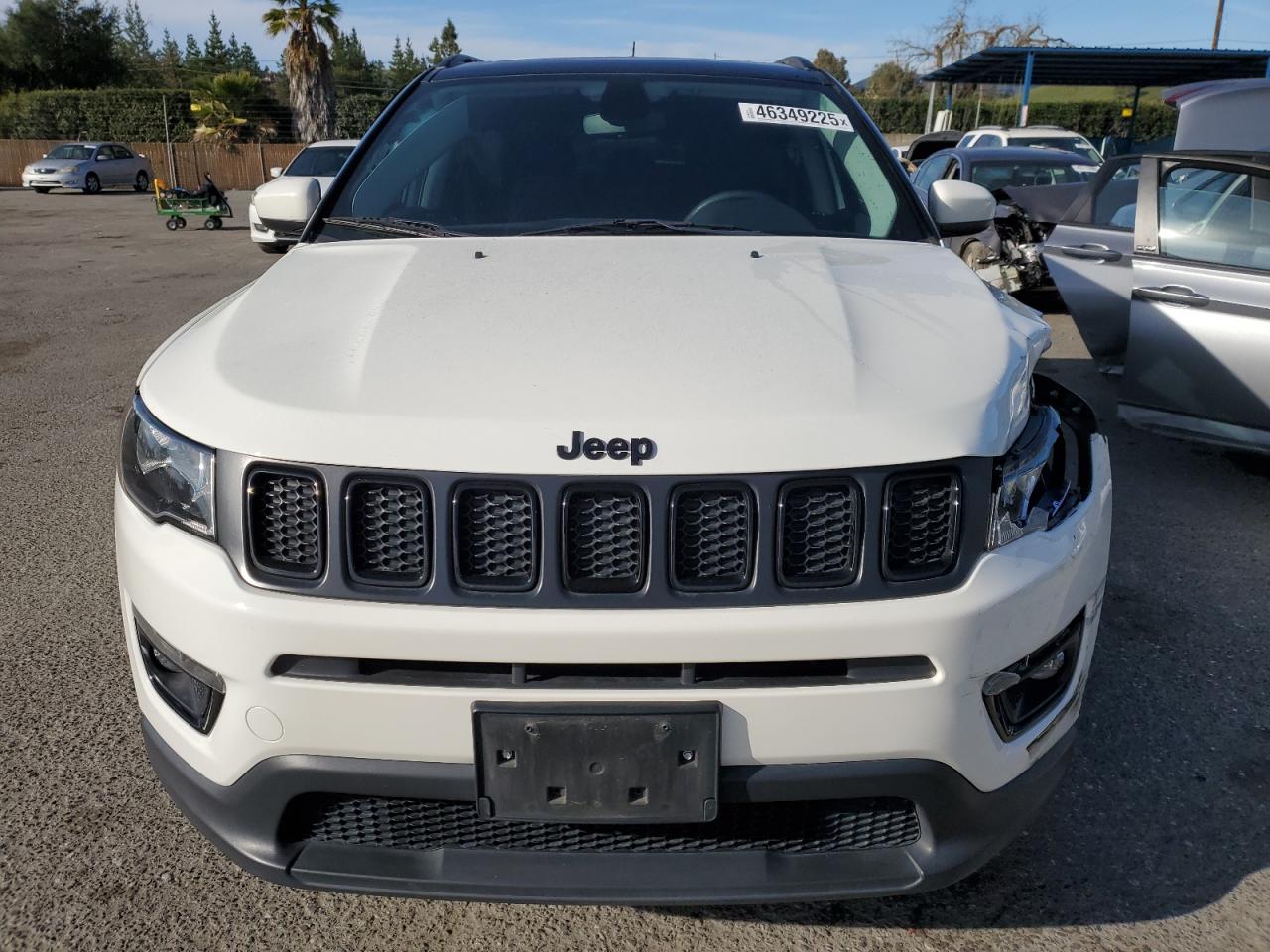 2021 Jeep Compass VIN 3C4NJCBB5MT564013 Copart auction photo, side / front end damage thumbnail 5