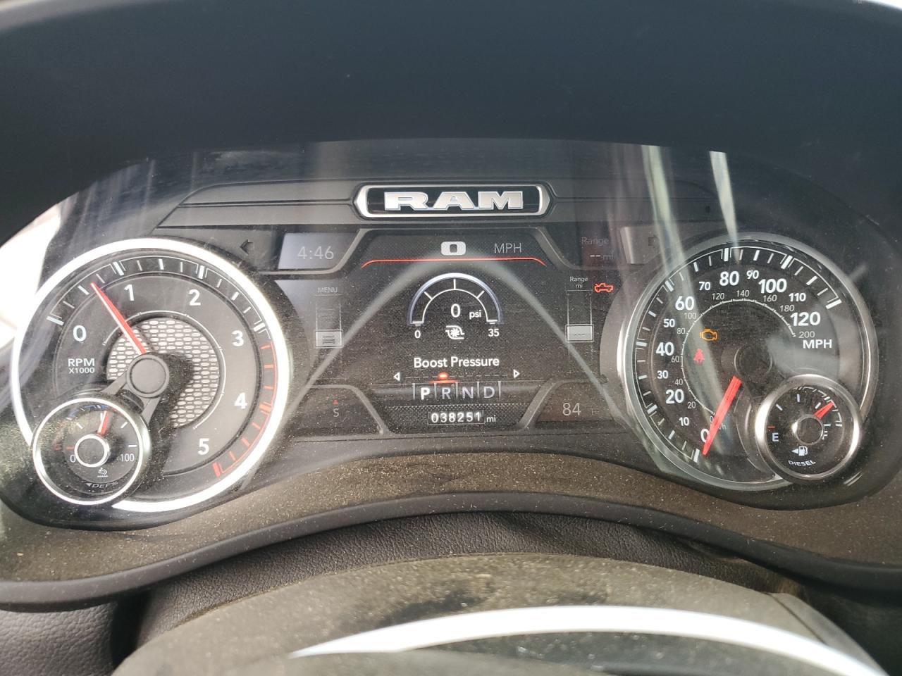 2022 RAM 3500 VIN 3C63RRHL8NG134559 Copart auction photo, burn - engine damage thumbnail 9