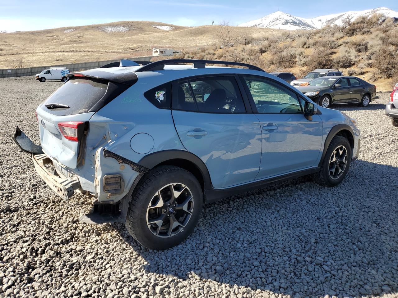 2020 Subaru XV VIN JF2GTACC4L9222883 Copart auction photo, rear end / side damage thumbnail 3