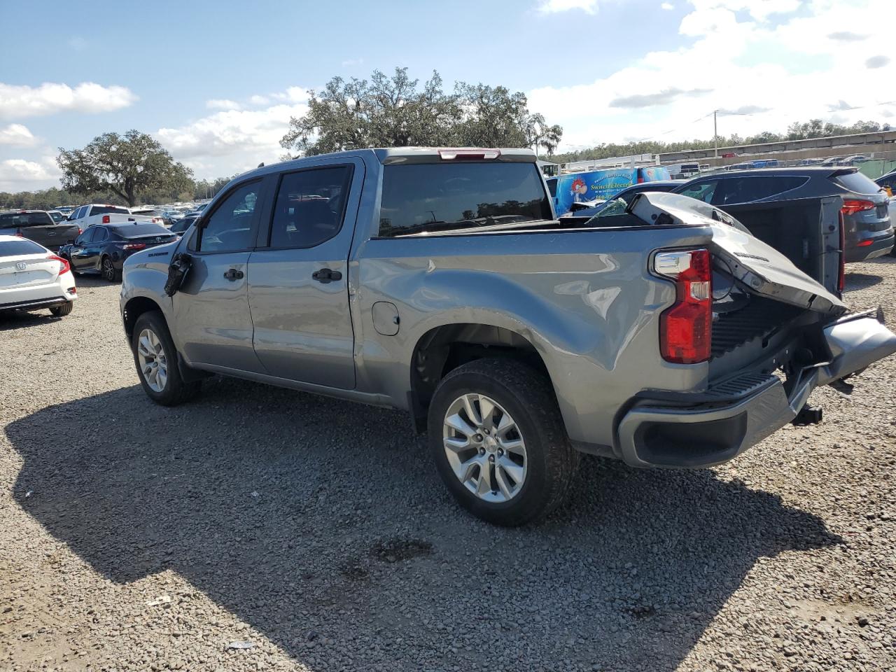 2023 Chevrolet Silverado VIN 1GCPABEKXPZ155145 Copart auction photo, rollover damage thumbnail 2