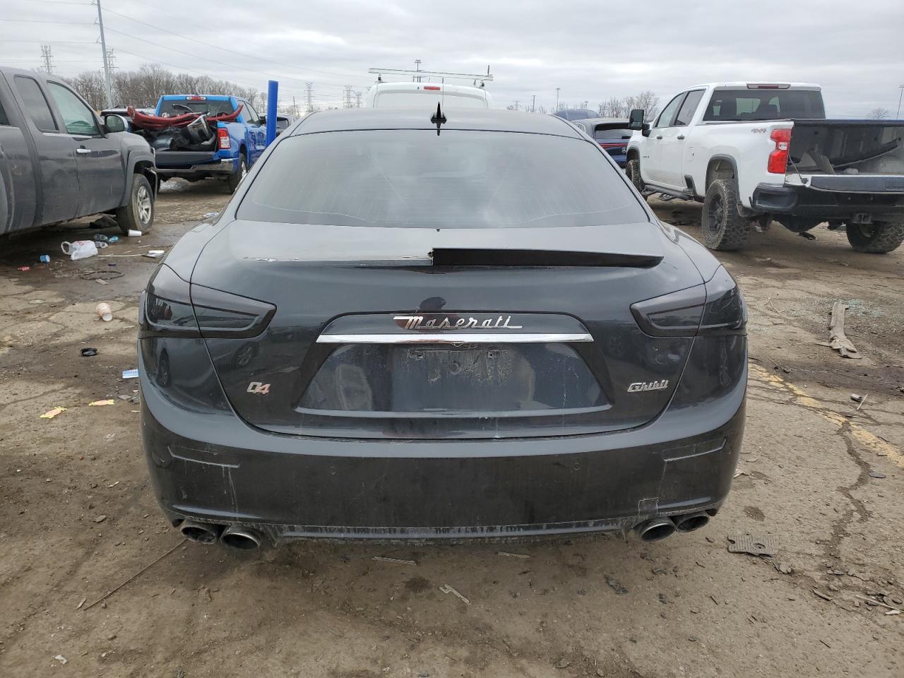 2014 Maserati Ghibli VIN ZAM57RTA6E1106850 Copart auction photo, front end damage thumbnail 6