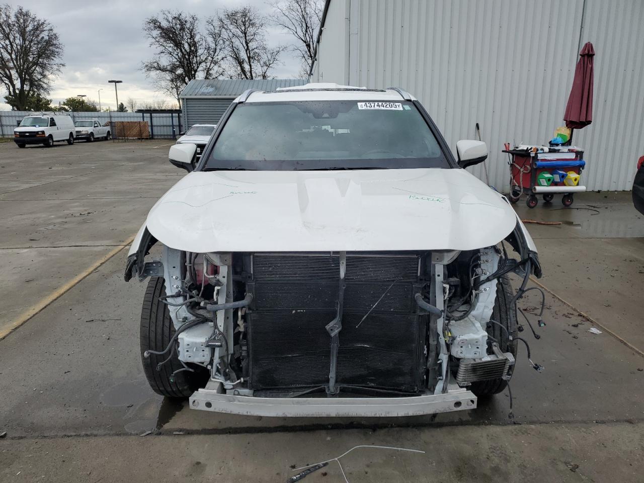 2021 Toyota Highlander VIN 5TDEBRCH8MS040626 Copart auction photo, front end / rear end damage thumbnail 5