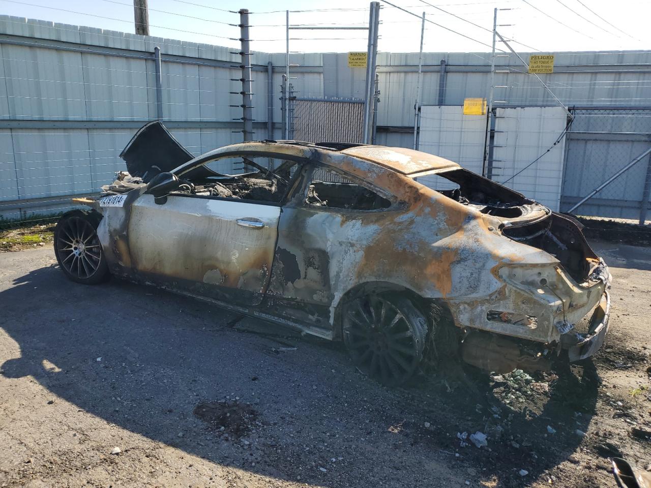 2017 Mercedes-Benz C-klasse VIN WDDWJ6EB8HF574624 Copart auction photo, burn damage thumbnail 2
