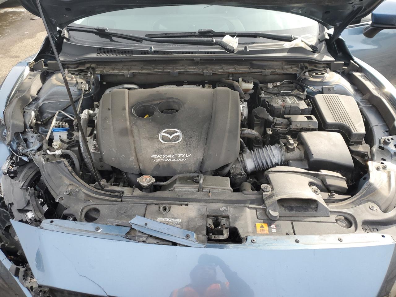 2018 Mazda 6 VIN JM1GL1VM7J1306910 Copart auction photo, front end / side damage thumbnail 11