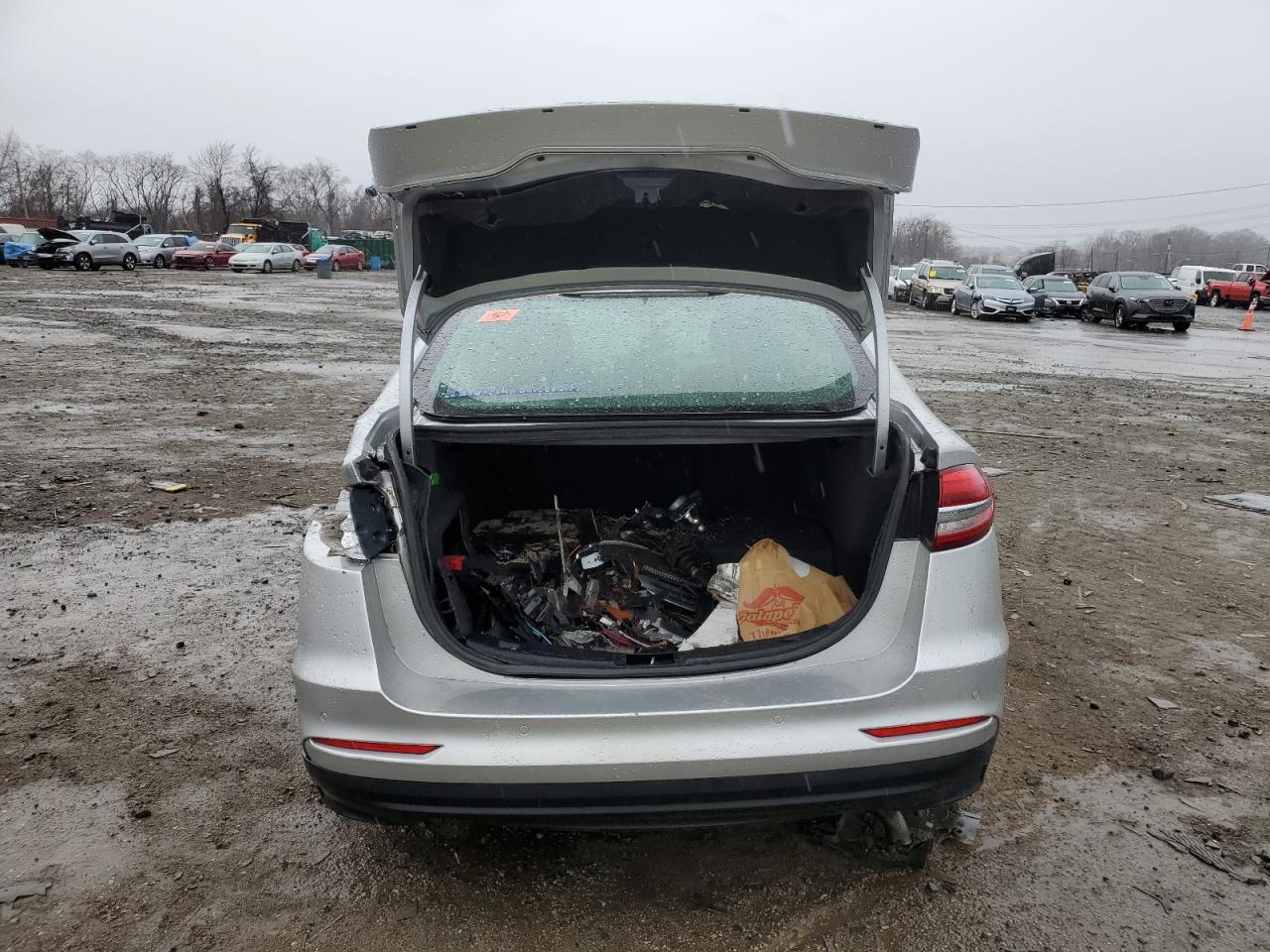 2019 Ford Fusion VIN 3FA6P0LU6KR188133 Copart auction photo, undercarriage / all over damage thumbnail 6