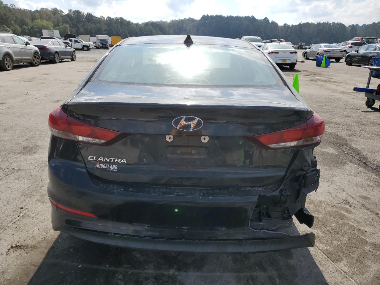2018 Hyundai Elantra VIN 5NPD84LFXJH312705 Copart auction photo, rear end / side damage thumbnail 6