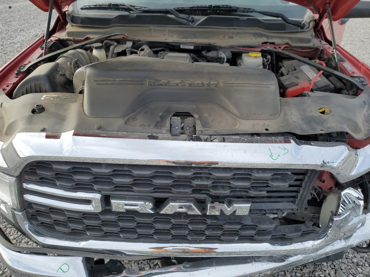 2022 RAM 2500 VIN 3C6UR5DL9NG340542 Copart auction photo, front end damage thumbnail 11