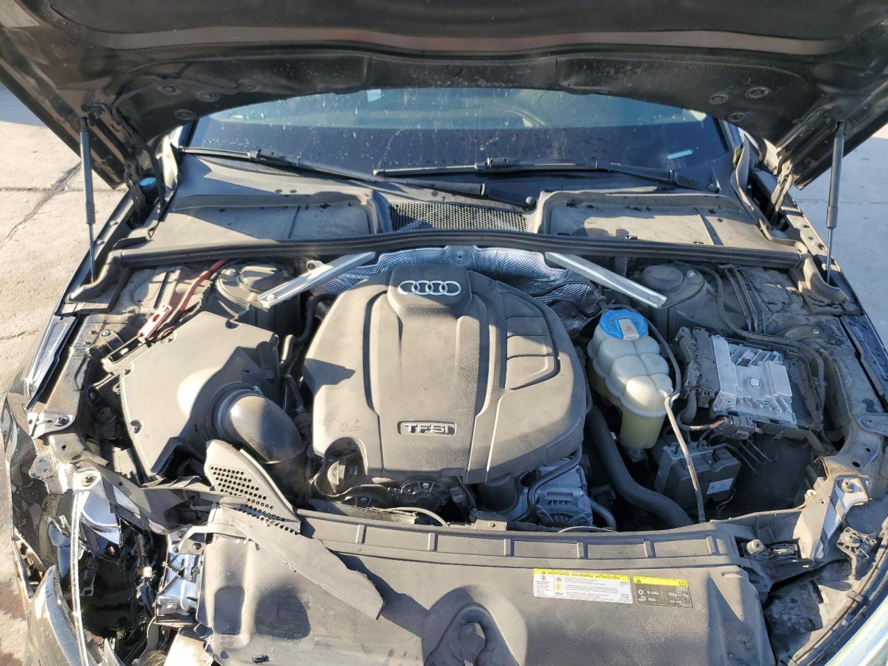 2017 Audi A4 VIN WAUENAF47HN040983 Copart auction photo, front end damage thumbnail 11