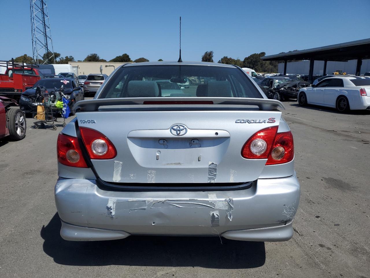 2007 Toyota Corolla VIN 1NXBR30E67Z902470 Copart auction photo, rear end / undercarriage damage thumbnail 6