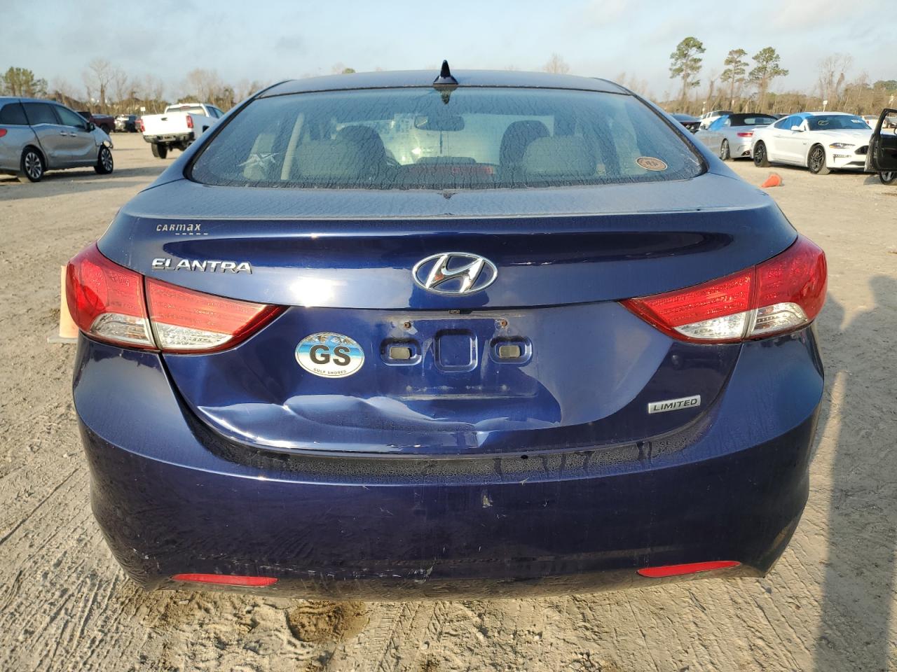2013 Hyundai Elantra VIN 5NPDH4AE5DH232677 Copart auction photo, front end / rear end damage thumbnail 6