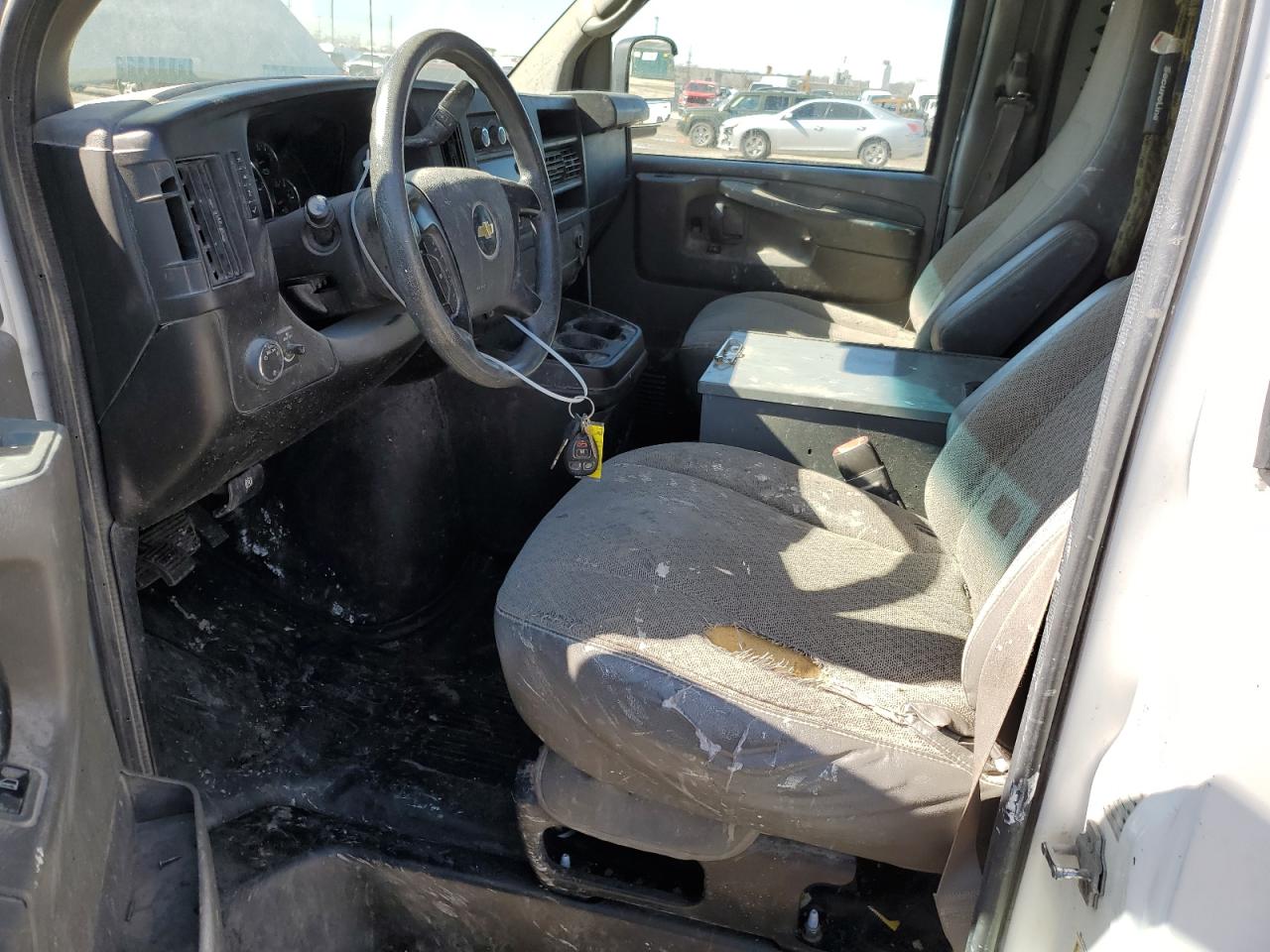 2014 Chevrolet Express VIN 1GCWGFCA1E1153193 Copart auction photo, side damage thumbnail 7