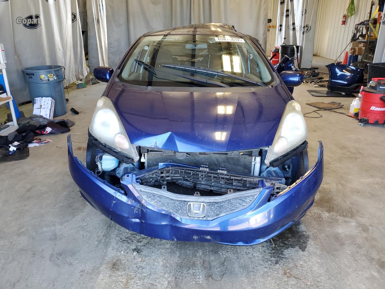 2012 Honda Fit VIN JHMGE8H35CC038984 Copart auction photo, all over damage thumbnail 5