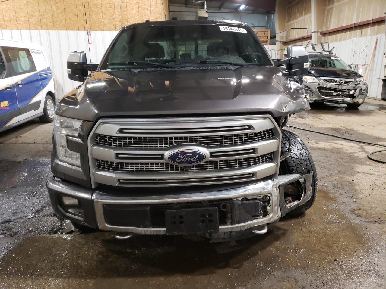 2015 Ford F-150 VIN 1FTFW1EG6FFC62499 Copart auction photo, front end / side damage thumbnail 5