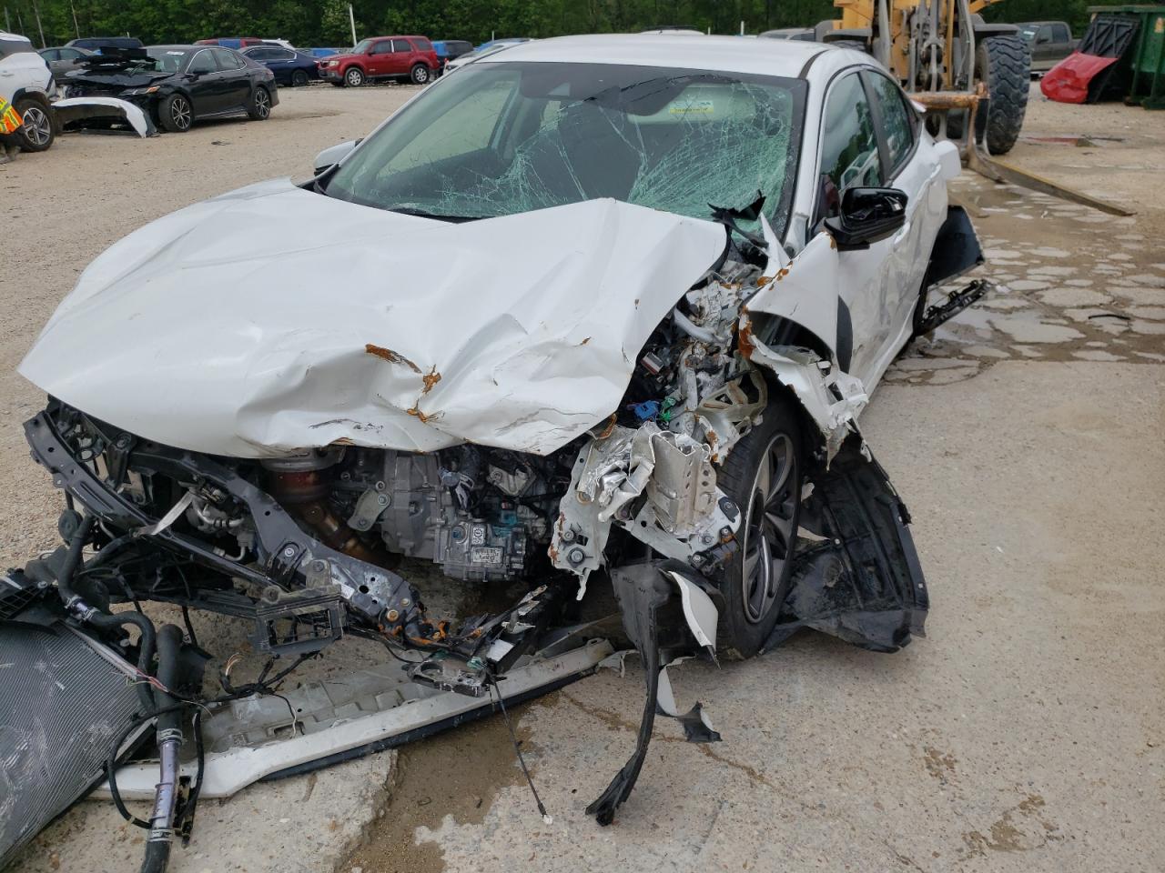 2019 Honda Civic VIN 19XFC2F6XKE012546 Copart auction photo, all over damage thumbnail 2